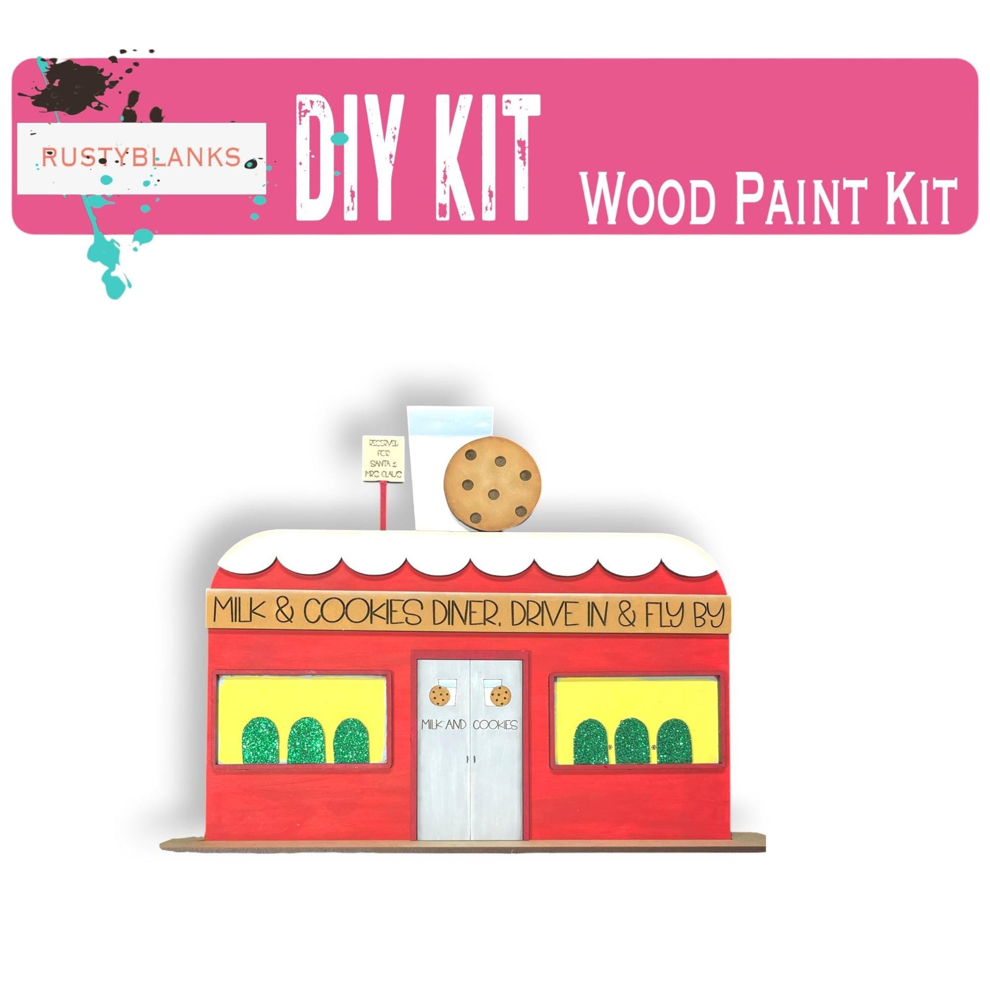 a picture of a diy kit for a wooden paint kit