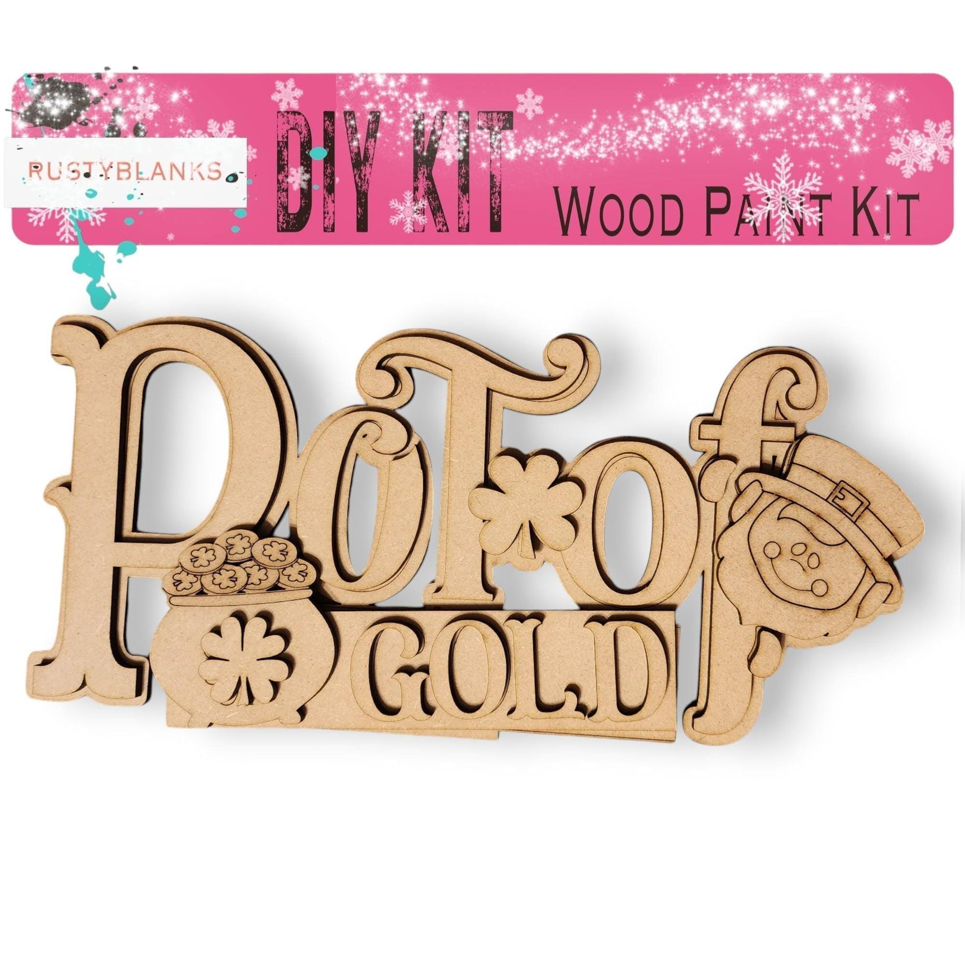 a wooden cutout of the word poko gold