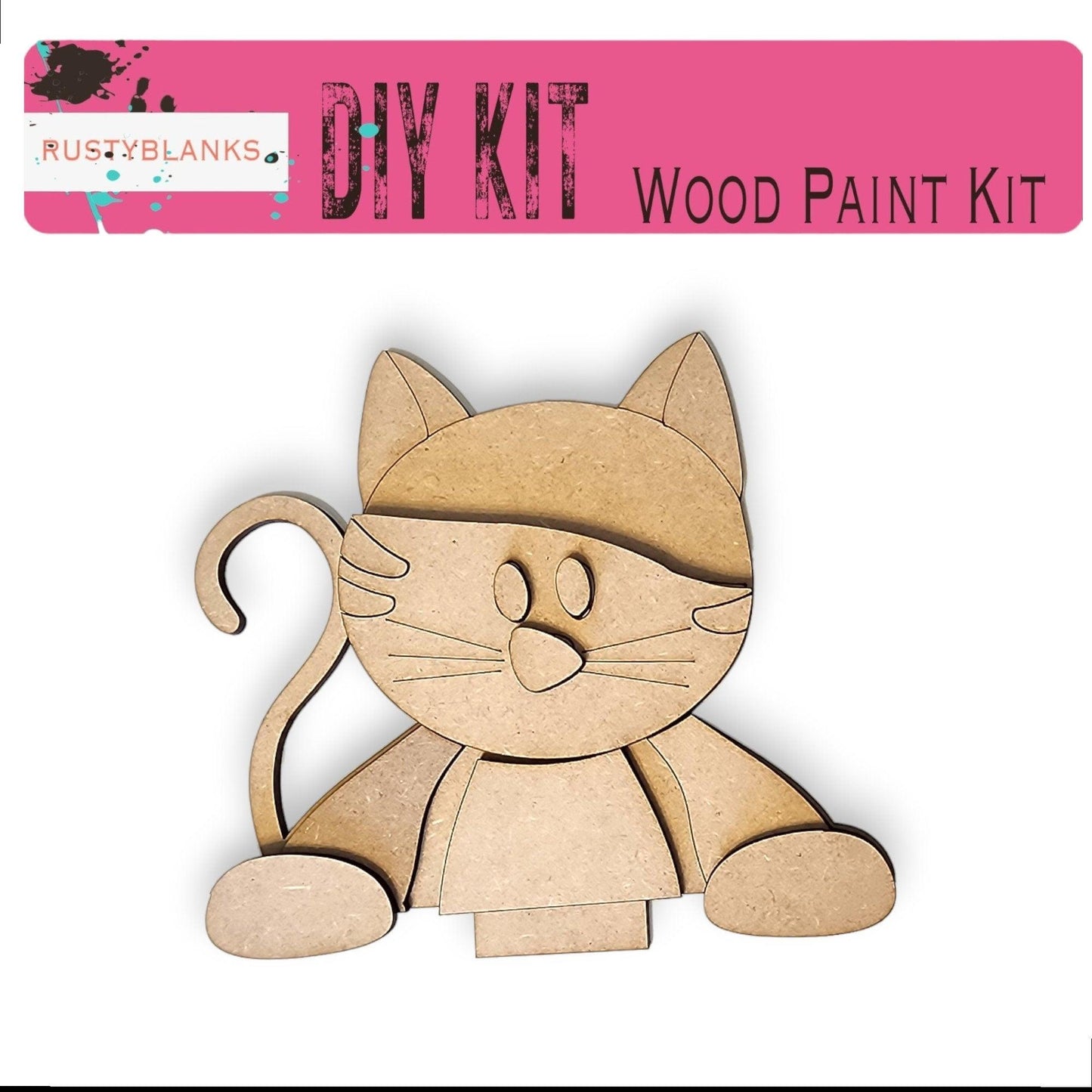 Interchangeable Cat Insert for Flower Basket, Interchangeable Hats, DIY Wood Blanks - RusticFarmhouseDecor