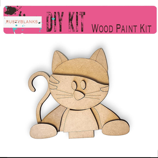 Interchangeable Cat Insert for Flower Basket, Interchangeable Hats, DIY Wood Blanks - RusticFarmhouseDecor