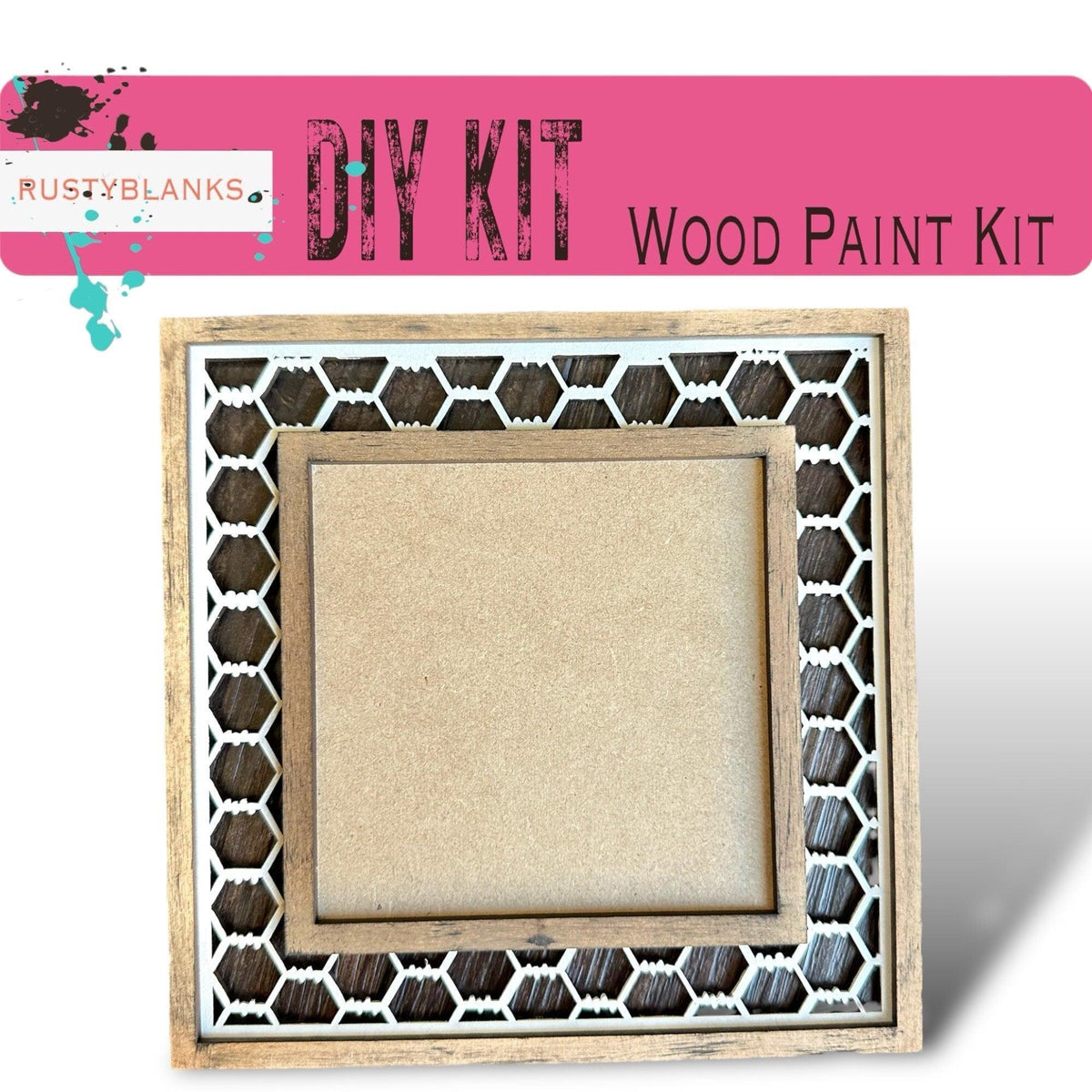 Interchangeable Chicken Wire Tile Holder Set - RusticFarmhouseDecor