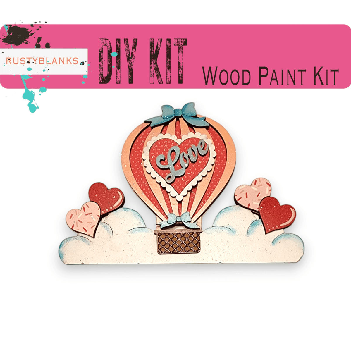 Interchangeable Farmhouse Love is in the Air Truck Insert, Seasonal Truck, DIY Truck Kit, Interchangeable Farmhouse Truck DIY Kit - RusticFarmhouseDecor