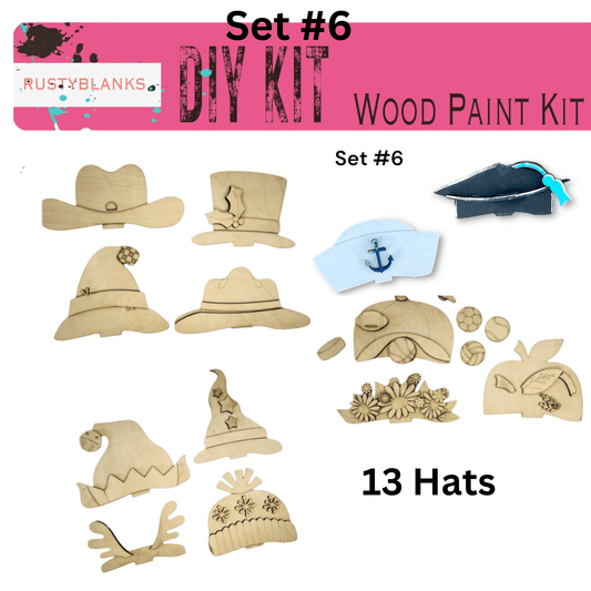Interchangeable Seasonal Fun Animal Hats, Party Hats and Bows - RusticFarmhouseDecor