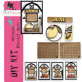 June 2024/25 Barn Calendar Insert Set, DIY Wood Banks, Interchangeable Calendar - RusticFarmhouseDecor