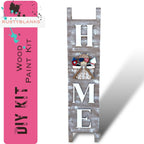 Leaning Ladder with interchangeable basket for inserts - RusticFarmhouseDecor