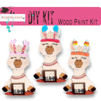 Llama with 12 Interchangeable Seasonal Hats, Insert and tile holder, Season DIY Decor - RusticFarmhouseDecor