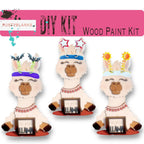 Llama with 12 Interchangeable Seasonal Hats, Insert and tile holder, Season DIY Decor - RusticFarmhouseDecor
