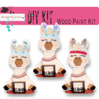 Llama with 12 Interchangeable Seasonal Hats, Insert and tile holder, Season DIY Decor - RusticFarmhouseDecor