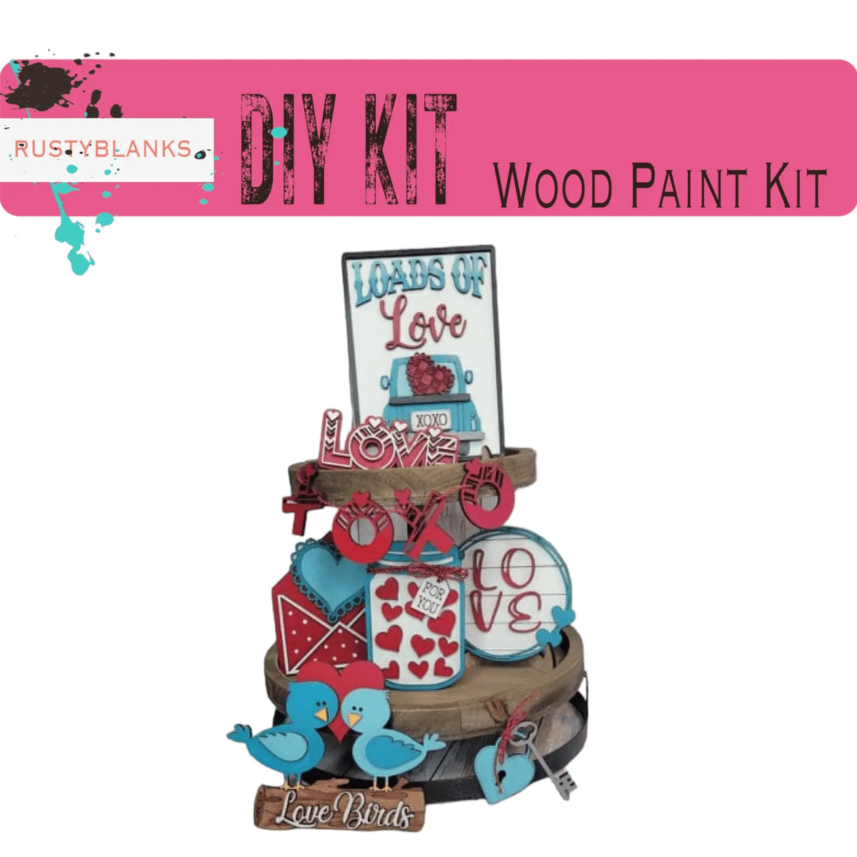 Loads of Love Tiered Tray Set - DIY - RusticFarmhouseDecor