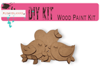 Love Birds Valentine For The Flower Basket Decor - Wood Blank for Painting - Inserts for Basket - RusticFarmhouseDecor