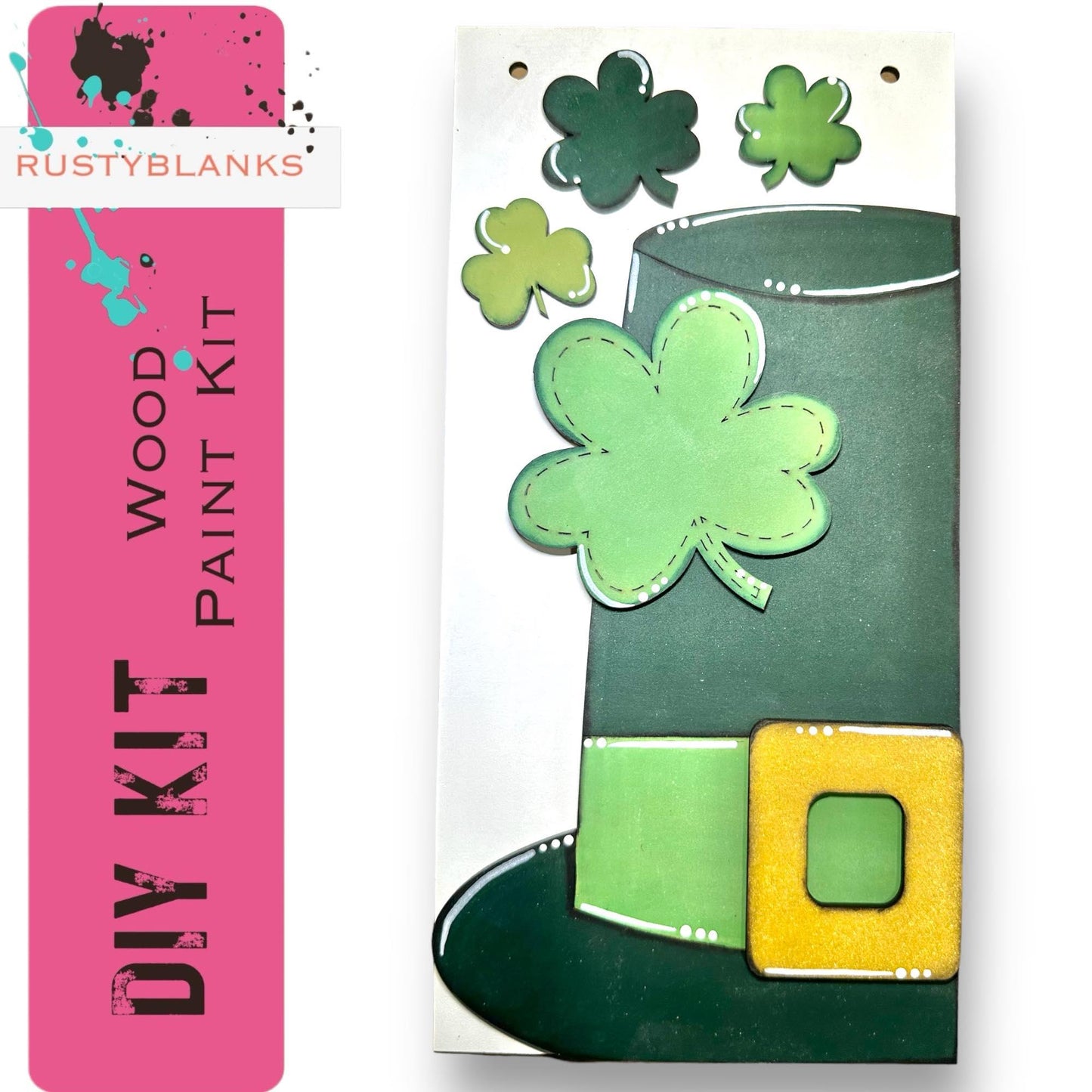 Lucky St Patricks Day Insert for Mini Interchangeable Posts - RusticFarmhouseDecor