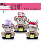 Monkey with 12 Interchangeable Seasonal Hats, Insert and tile holder, Season DIY Decor - RusticFarmhouseDecor