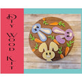 Peeking Bunny Faces Door Hanger DIY - RusticFarmhouseDecor