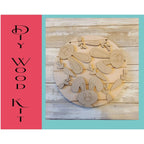 Peeking Bunny Faces Door Hanger DIY - RusticFarmhouseDecor