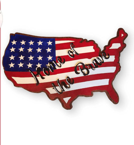 Premade American Patriotic Flag - RusticFarmhouseDecor