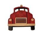 Premade Christmas Village Fire Truck Shelf Sitter - RusticFarmhouseDecor