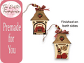 Premade Christmas Village Fire Truck Shelf Sitter - RusticFarmhouseDecor