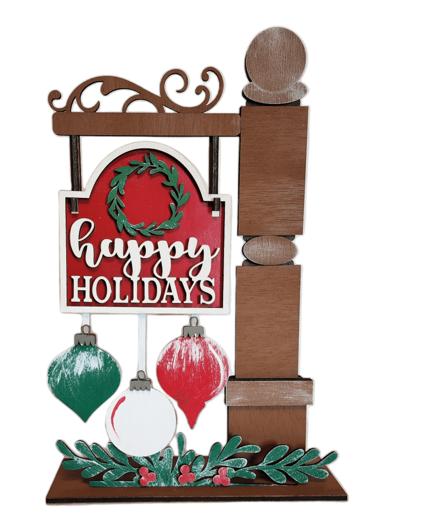 Premade Happy Holidays and Insert Sets for our Mini Interchangeable Posts - RusticFarmhouseDecor