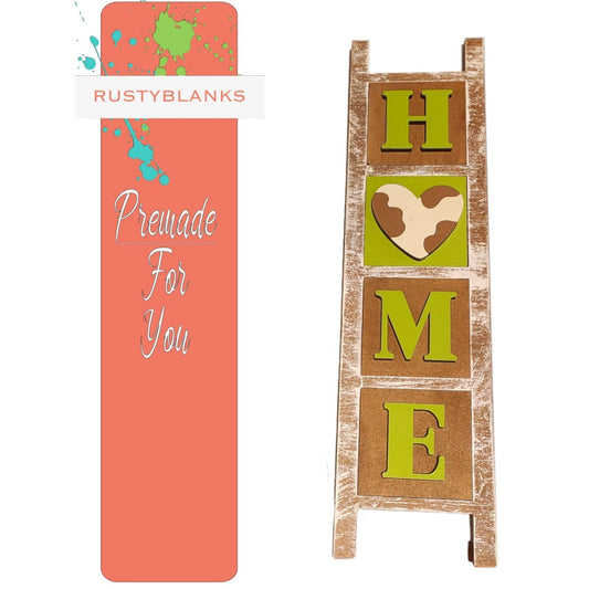 Premade Interchangeable Home Mini Leaning Ladder - RusticFarmhouseDecor