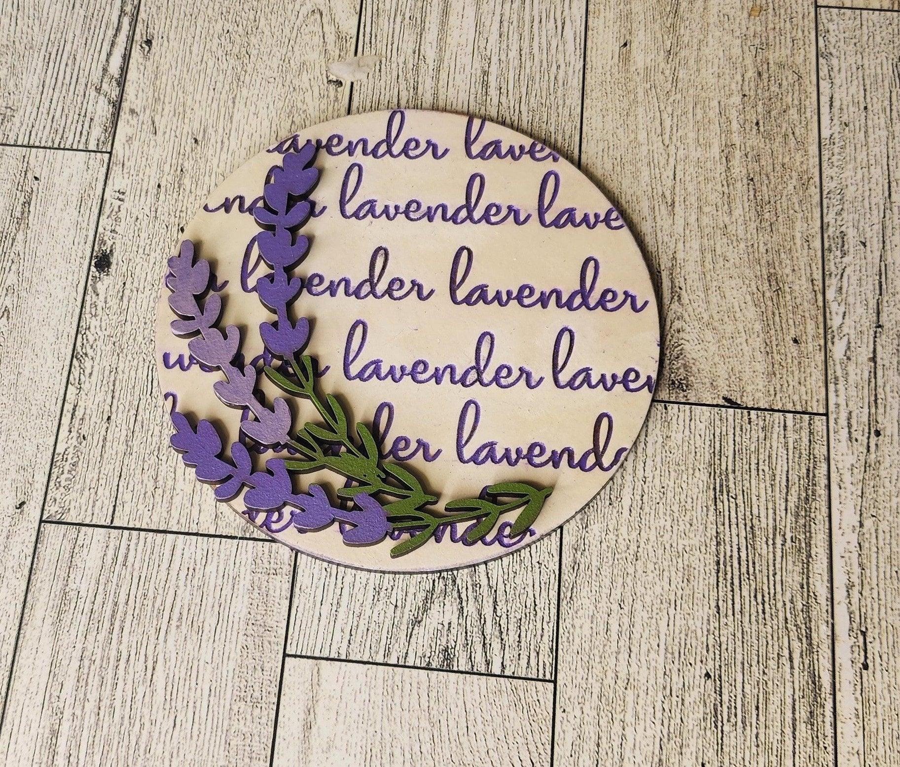 Premade Lavender Tiered Tray Decor, Fresh Cut Lavender display - RusticFarmhouseDecor