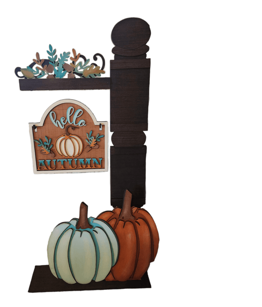 Premade Pumpkin Insert and Sign insert for our Interchangeable Fence or Large Post - RusticFarmhouseDecor