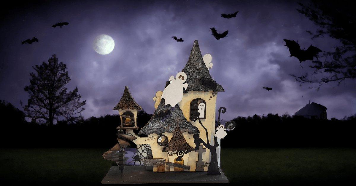 Premade Spooky Halloween Village Tabletop Decor - RusticFarmhouseDecor