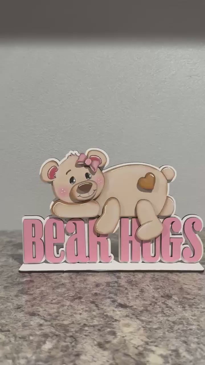 Bear Hugs Shelf Sitter DIY Wood Kit | Valentine  Decor