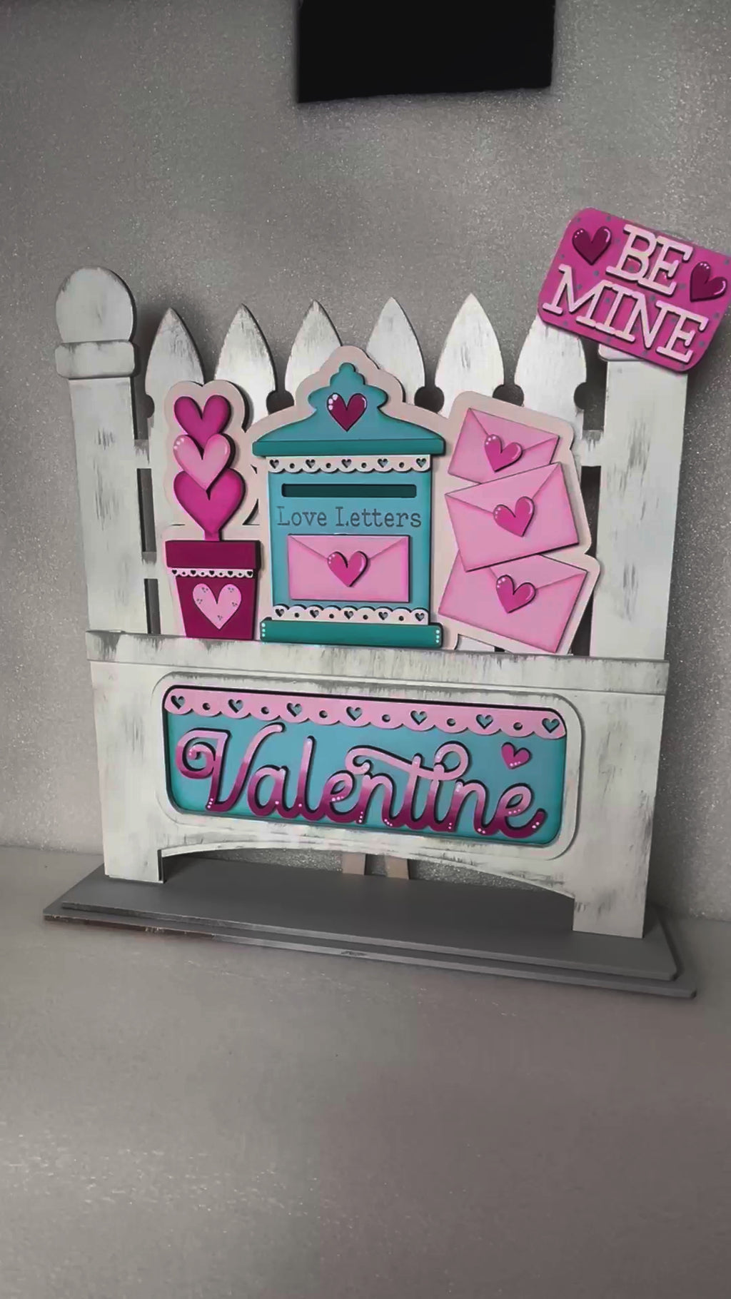 Interchangeable Farmhouse Valentine Truck Insert,  Seasonal Truck, DIY Truck Kit, Interchangeable Farmhouse Truck  DIY Kit
