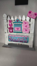 Interchangeable Farmhouse Valentine Truck Insert,  Seasonal Truck, DIY Truck Kit, Interchangeable Farmhouse Truck  DIY Kit