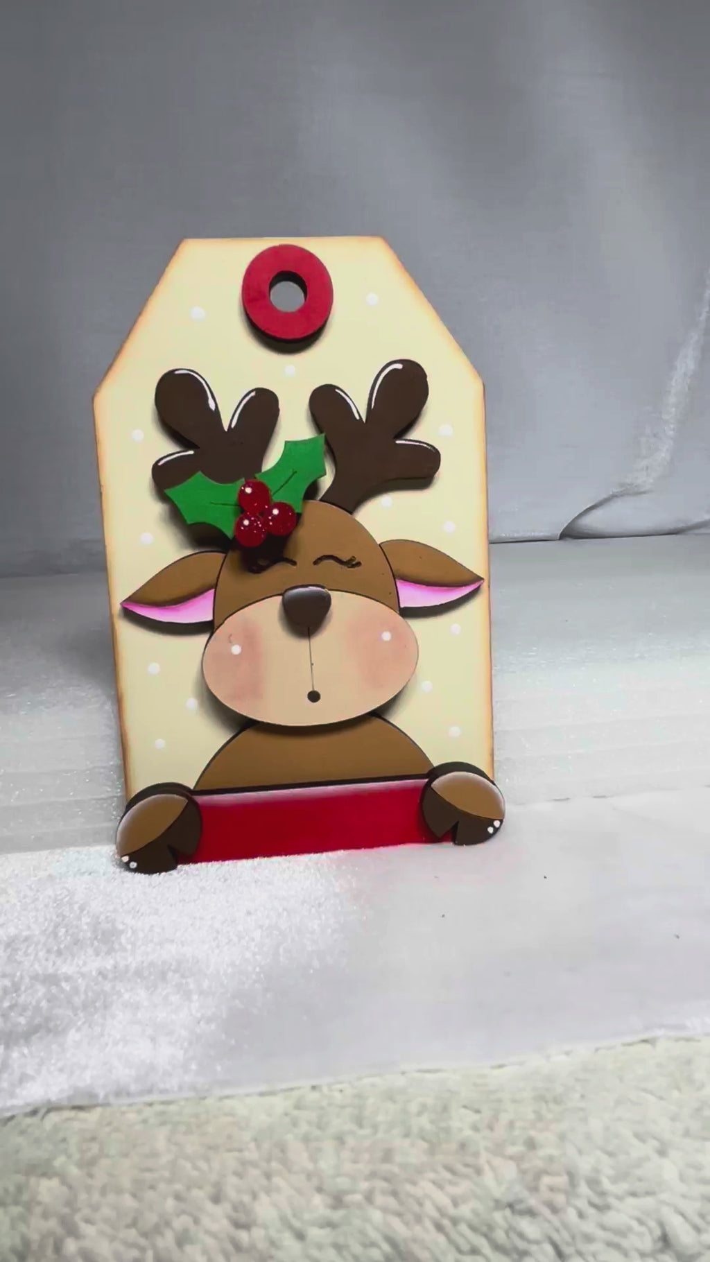 DIY Christmas Ornaments, Reindeer Christmas Ornaments, Unfinished Christmas Wood Blanks, Ready to Paint