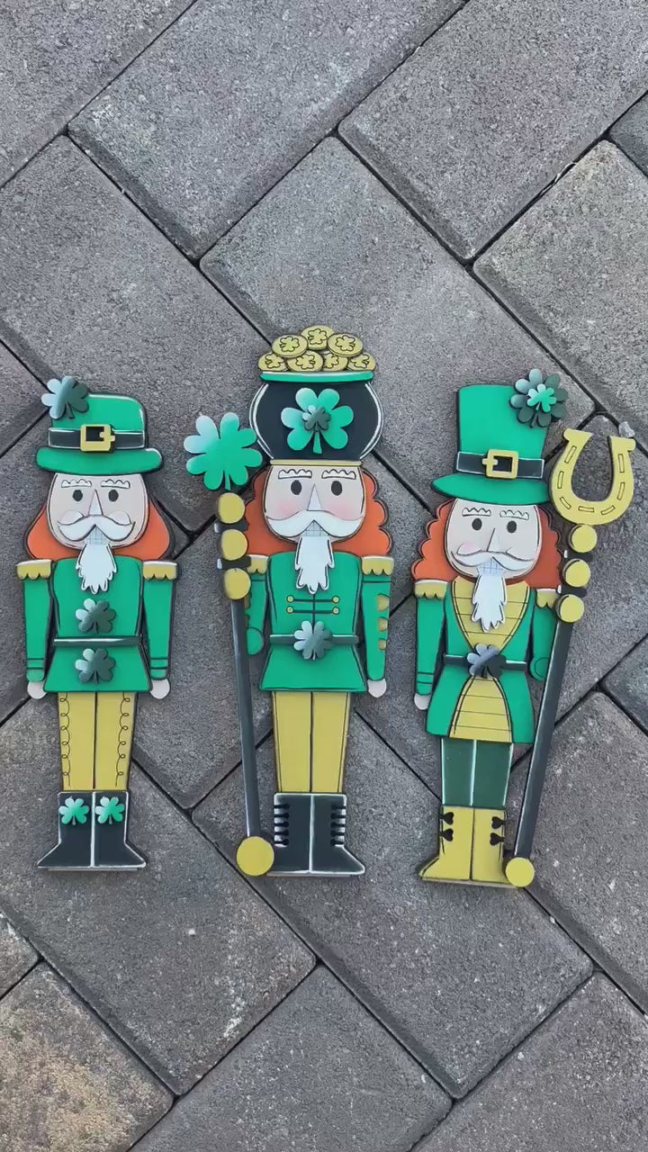 St Patricks Standing Nutcracker Shelf Sitter Decor DIY