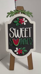 Easel Interchangeable insert "Sweet Summer" Sign - Interchangeable Easel Kit – Shelf Sitter