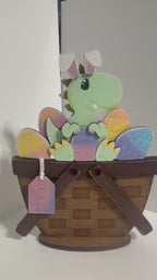 Easter Dinosaur Insert for the Flower Basket DIY