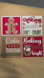 Gingerbread Baking Interchangeable Tiles For The Leaning Ladder and other Interchangeable Bases DIY Kit