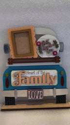 Interchangeable Farmhouse Heart of the Family Insert,  Seasonal Truck,  Interchangeable Farmhouse Truck  DIY Kit, Breadboard Insert