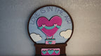 Love is in the Air Insert for Snow Globe DIY Interchangeable Decor, Gift for Her
