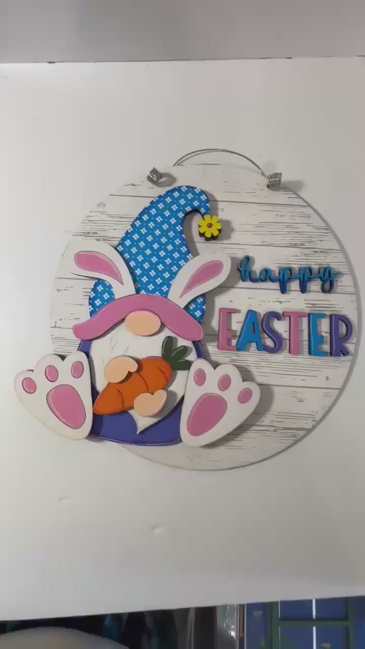 Happy Easter Bunny Door Hanger DIY