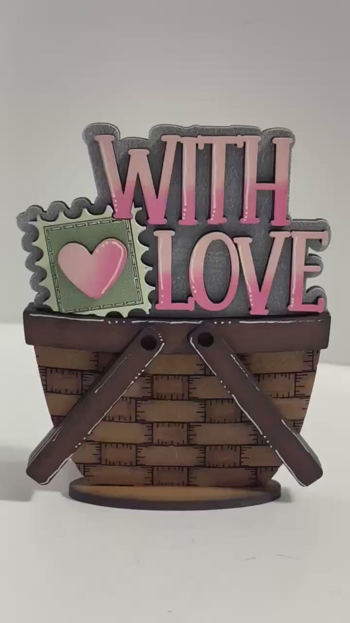 Valentines Love Letters Insert for the flower Basket DIY Kit