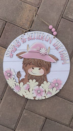 Spring is better than on the Farm DIY Door Hanger - Wood Blanks for Crafting