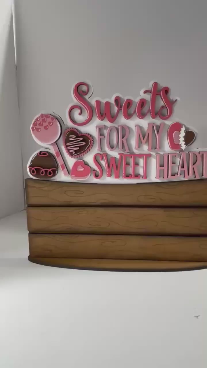 Chocolate is My Valentine Insert for the flower Basket DIY Kit