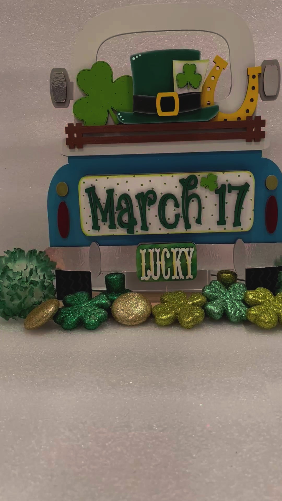 Interchangeable Farmhouse St. Patrick's Day Insert,  Seasonal Truck, DIY Truck Kit, Interchangeable Farmhouse Truck  DIY Kit, Truck Insert