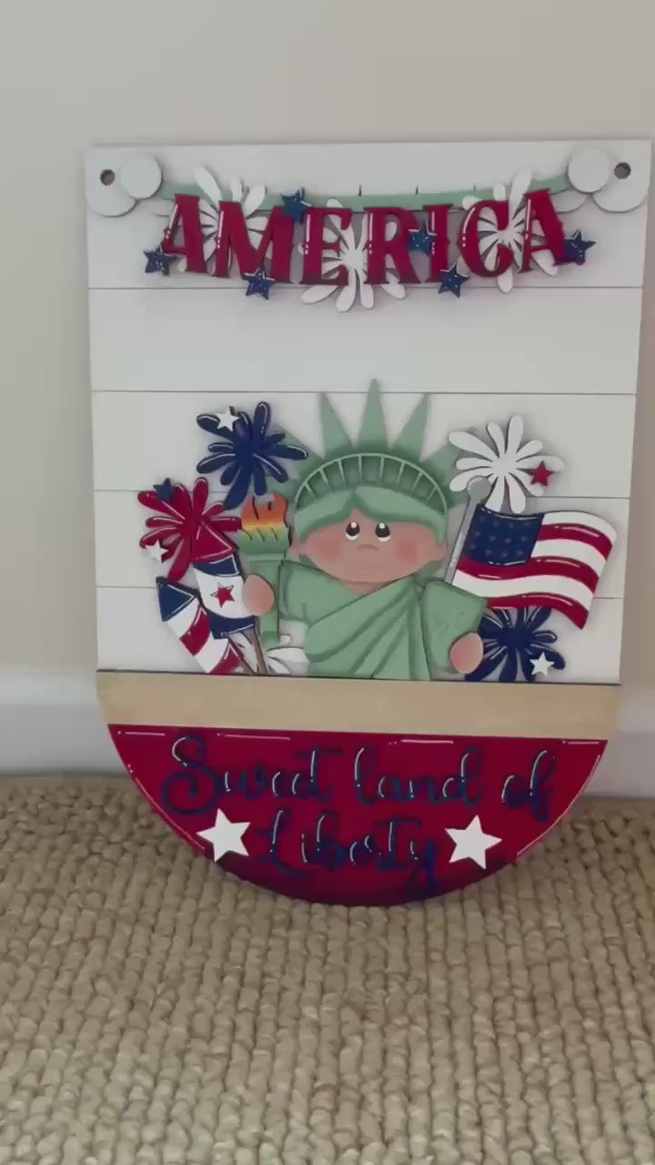 Lady Liberty Sign Insert - Interchangeable for Round or Tag Bases