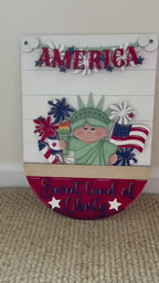 Lady Liberty Sign Insert - Interchangeable for Round or Tag Bases