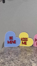 Chunky Valentine's Conversation Hearts – DIY Shelf Sitter Kit