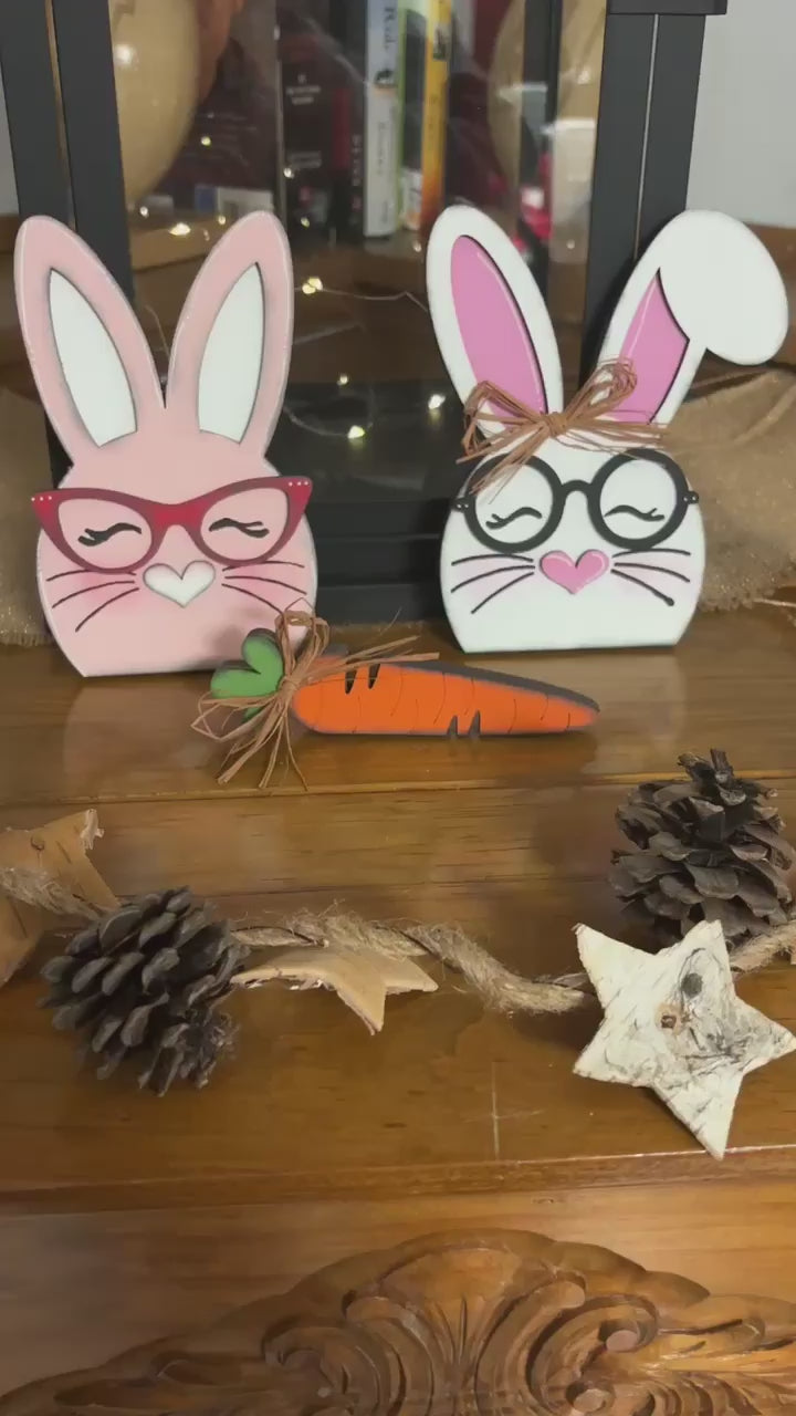 Chunky Bunny Couple Shelf Sitters