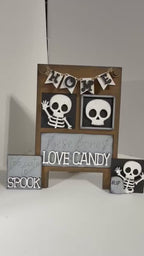 Halloween Skeleton Mini Tiles For The Leaning Ladder