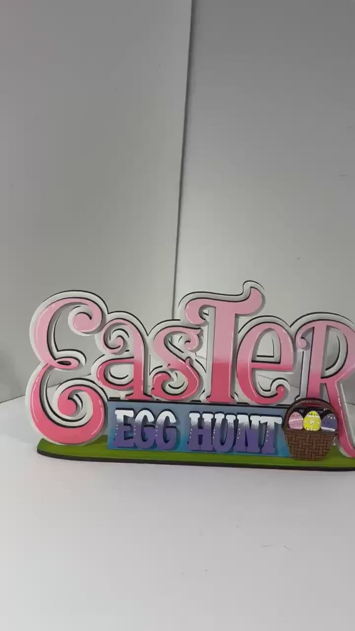Easter Egg Hunt DIY Shelf Sitter Wood Kit