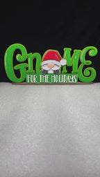 DIY Gnome for the Holidays Christmas Shelf Sitter, Wood Paint Kit