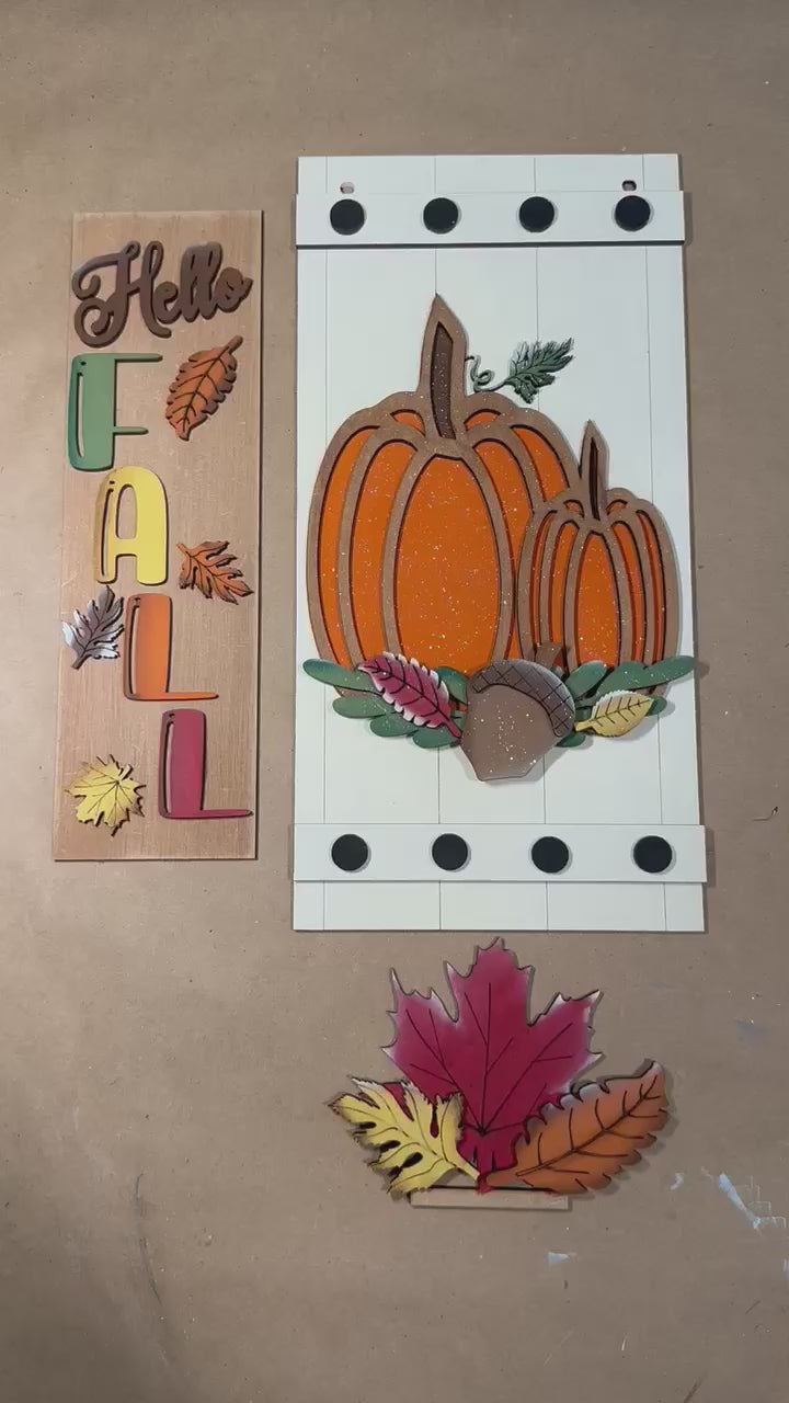 Hello Fall Insert for Mini Interchangeable Posts