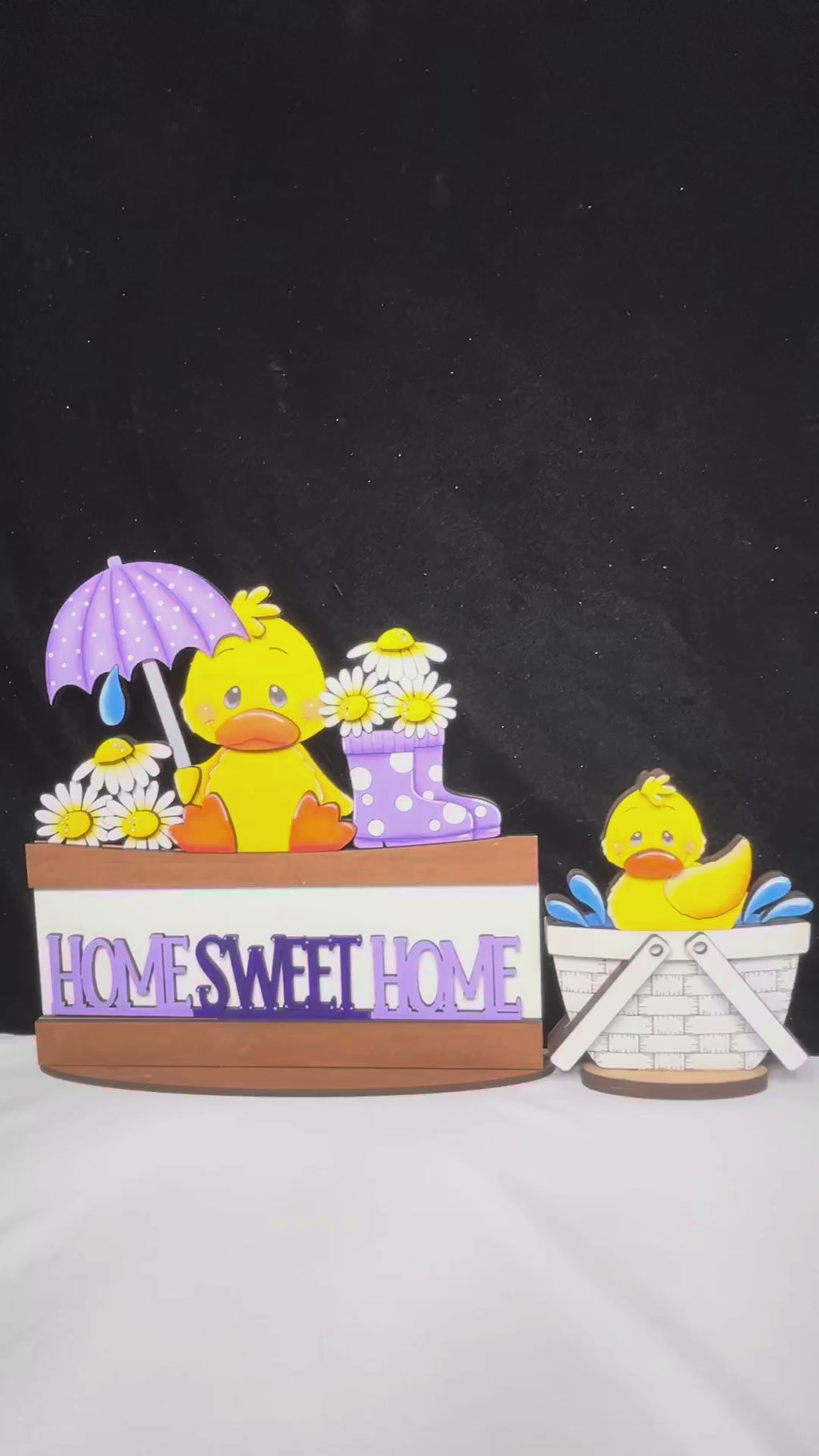 DIY Interchangeable Spring Duck Flower Basket Insert – Fits Flower Basket, Wagon & More